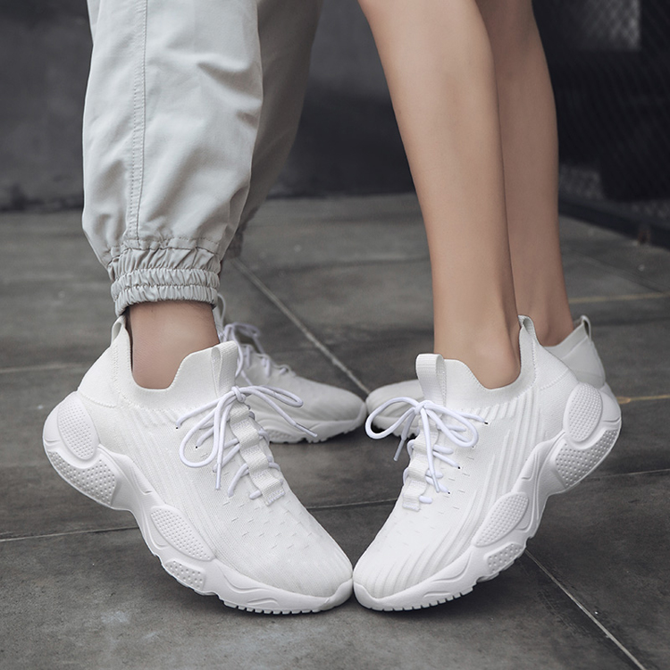 China OEM ODM Service Unisex Fashion White Sneakers for Girls Trainers Shoes Woman