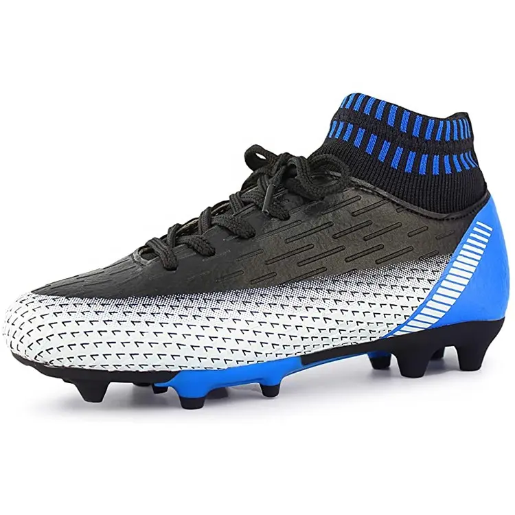 Outdoor Athletic Firm Ground Sock Ankle Care Performance Soccer Cleats Football Shoes